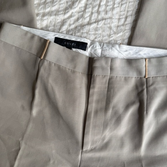 Gucci Elegant Beige Dress Pants/ Wide leg Pants - Picture 6 of 14